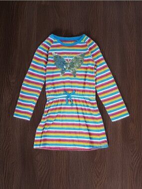 Hatley Striped Butterfly Dress Size 7